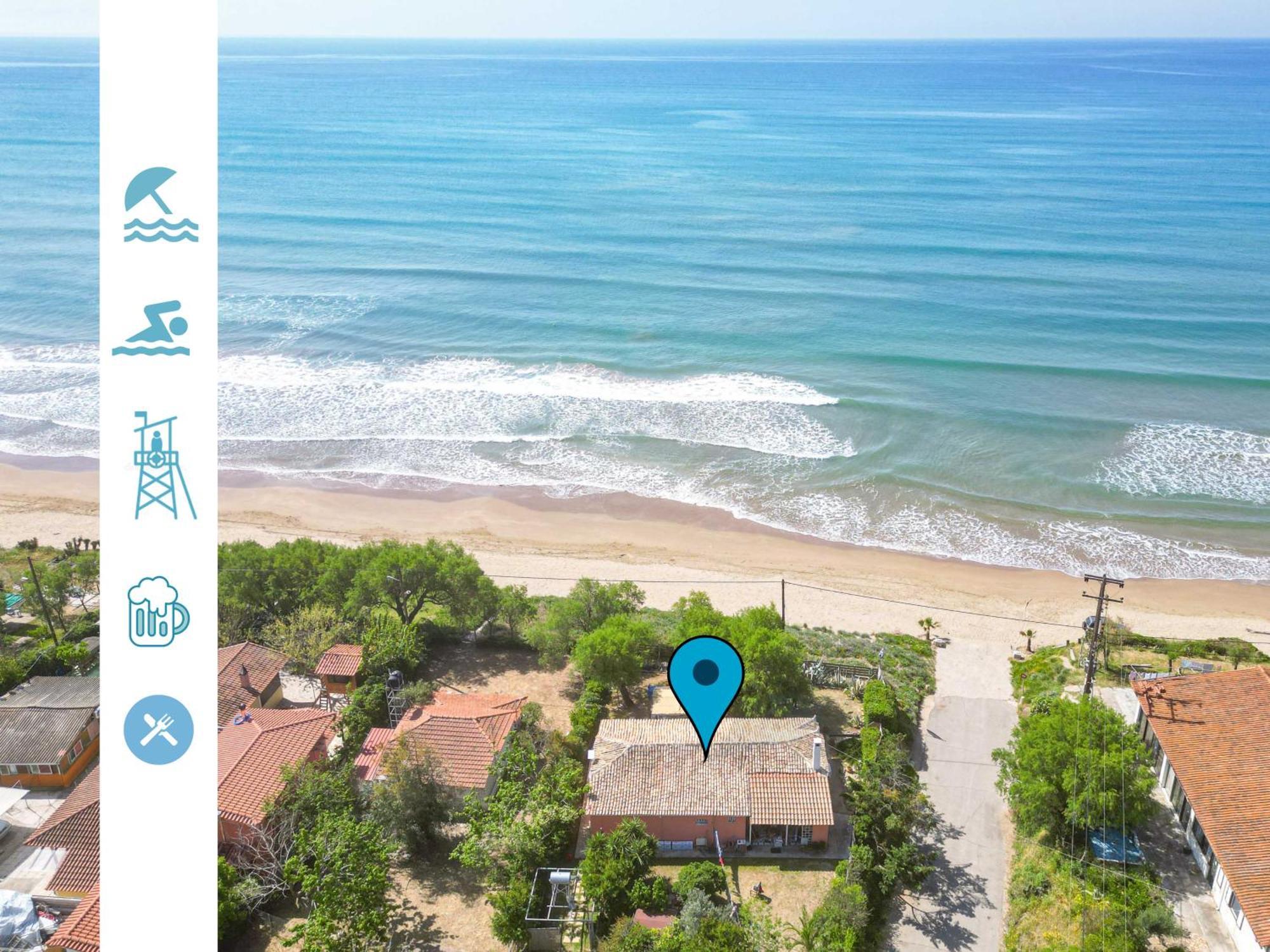 Salty Noses Beach House Paradise Perfect For Families Пиргос Экстерьер фото